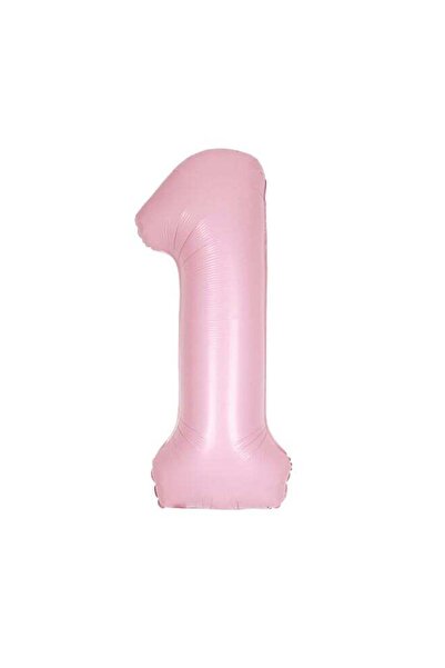 Generic 34" Matte Lovely Pink Number 1 Foil Balloon