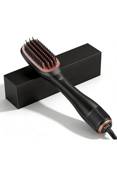GENERAL 3-in-1 Hair Dryer Brush 1200W Negative Tourmaline 3 Heat Settings & 2...