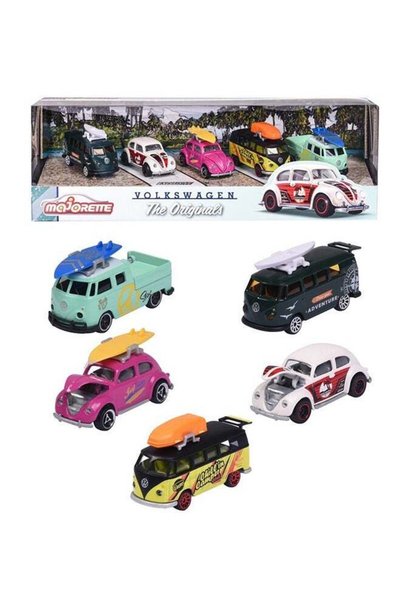 Generic Majorette Vw The Originals 5 Pieces Pack – Die-Cast Toy Car for Kids ...