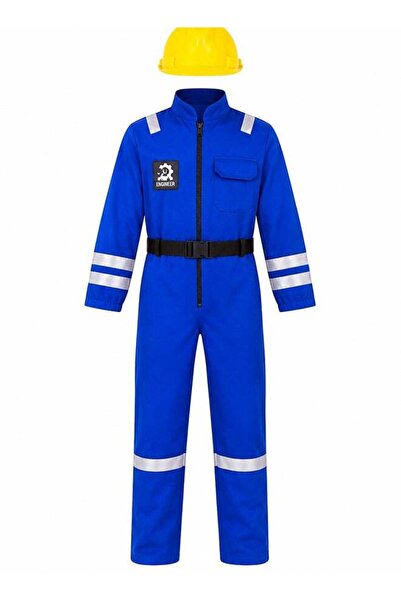 Generic Kids Engineer Costume Set with Safety Helmet – Construction Worker Fa...