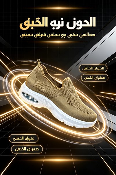 Najd Trend Mall أحذية رياضية رجالية سهلة الارتداء، أحذية مشي خفيفة الوزن مصنو...