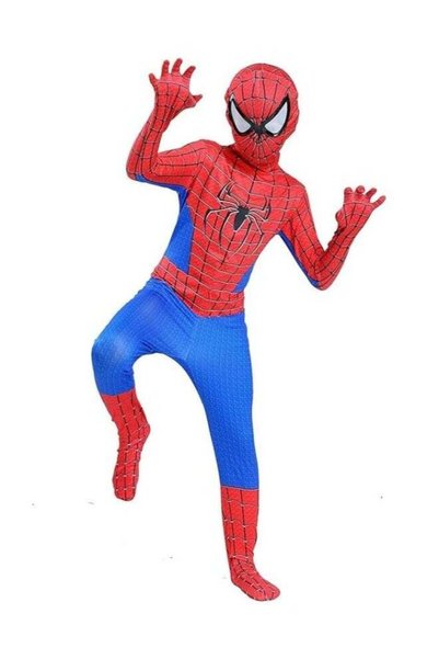Generic Red & Blue Spiderman Costume, M