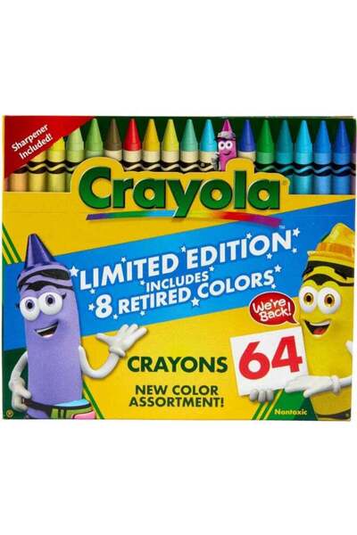 Generic Classic & Limited Edition Retired Crayons, 64 Count