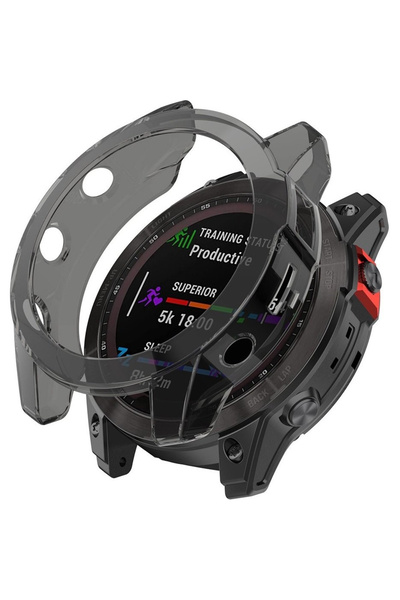 XGSM Husă Garmin Fenix 7X, Negru Transparent