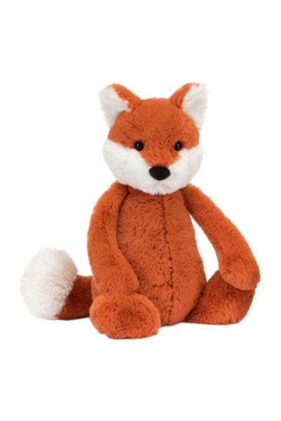 Generic Bashful Fox Cub Plush – Soft Stuffed Toy with Cordy Legs, Cute Valent...