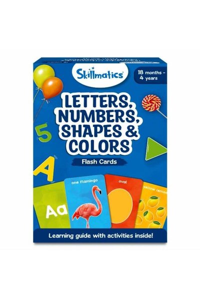 Generic Letters, Numbers, Shapes & Colors - Thick Flash Cards for Toddlers, M...