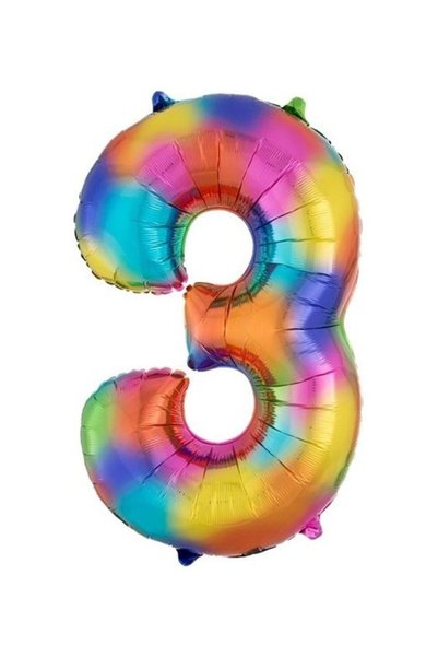 Generic 3 Letter Shape Foil Balloon 34inch