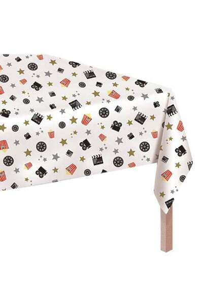 Generic Popcorn Printed Decorative Table Cover Premium Tableware for Parties,...