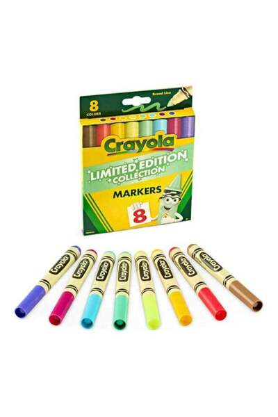 Generic 8 Ct Broad Line Washable Markers, Assorted Colors
