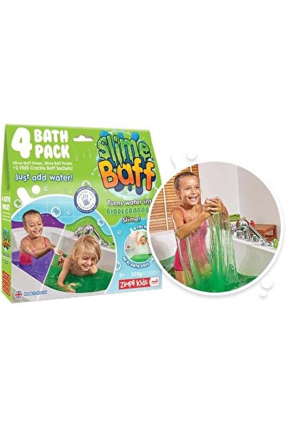 Generic Slime Baff Purple & Green , 4 Bath Value Pack, Magically Turns Water ...