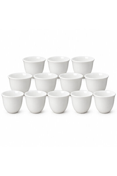 GERMAX 12 Piece Ceramic Cawa Cup Set - 80ml