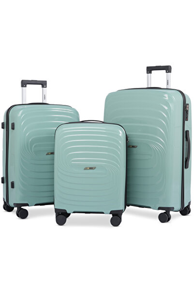 Kairos 3-Piece Luggage Set - 20"/24"/28" with Anti-Theft Zipper | Polypropyle...
