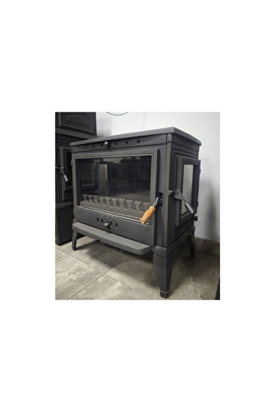 flamestove FİRE STOVE FRS-042YK Retro Lüx 3 Camlı Yan Kapaklı Şömine