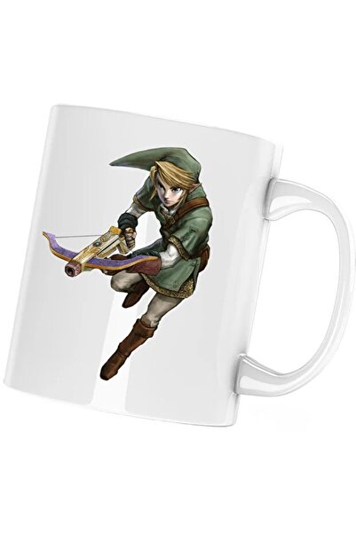 INOVATIX Cana Legend of Zelda Link Arbaleta Sky, alba, 330 ml