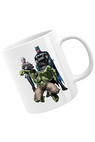 INOVATIX Cana Hulk Batman Gerald Witcher Ciry, albastru, 330 ml