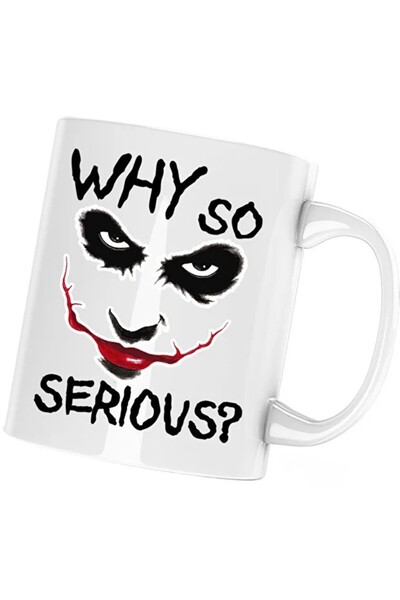 INOVATIX Cana Joker Why So Serious Play Gang Fortnite, alba, 330 ml