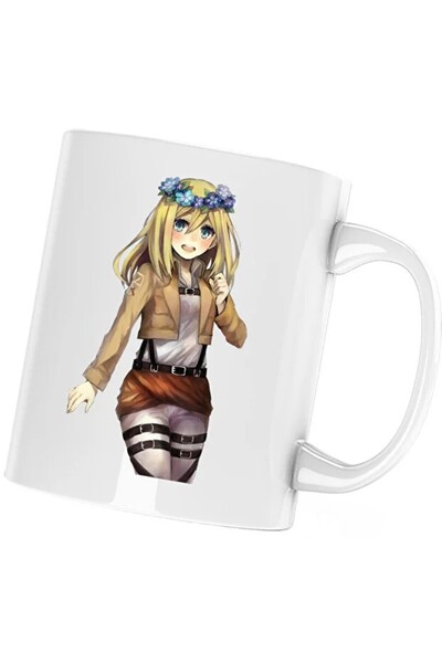 INOVATIX Cana Attack on Titan Historia Reiss AOT Anime Manga, albă, 330 ml