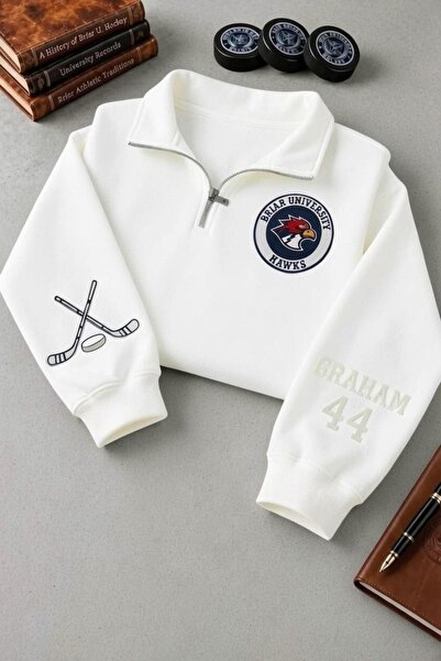 Vordevia Hanorac Off Campus Briar Graham 44 oversize cu jumătate de fermoar, ...