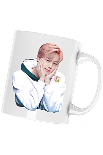 INOVATIX Sticlă BTS Jin Kpop Love Yourself, alba, 330 ml