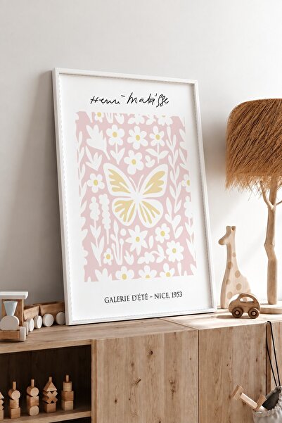 KEYFHOME Matisse Inspirat Fluture Înrămat MDF Tablou Poster Dormitor Decor de...