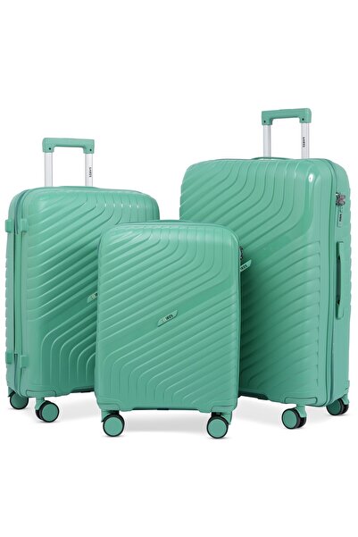Kairos 3-Piece Luggage Set - 20"/24"/28" with Anti-Theft Zipper | Polypropyle...