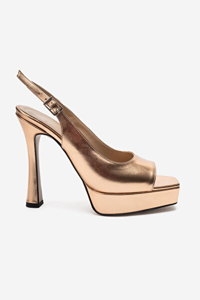 Ayakkabı Ateşi Pantofi de damă Gold Sultan Slingback cu platformă și toc, des...