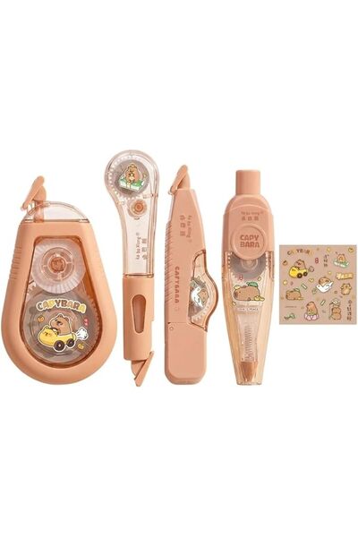 TERRIFI Capybara Correction Tape Set of 4, Cute Correction Tape Roller with 4...