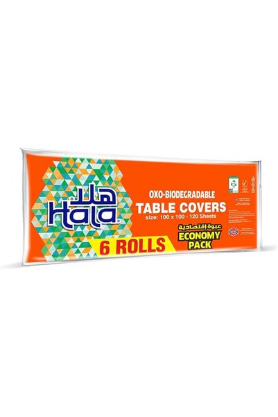 GENERAL Hala Table Cover Travel Pack 3+1 Rolls 76 Sheets