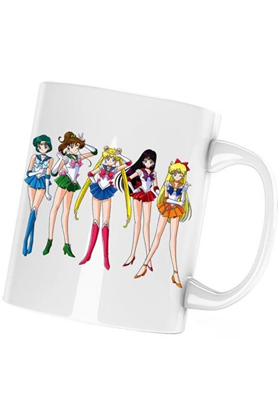INOVATIX Cana Sailor Moon Desene Animate Bebe, alba, 330 ml