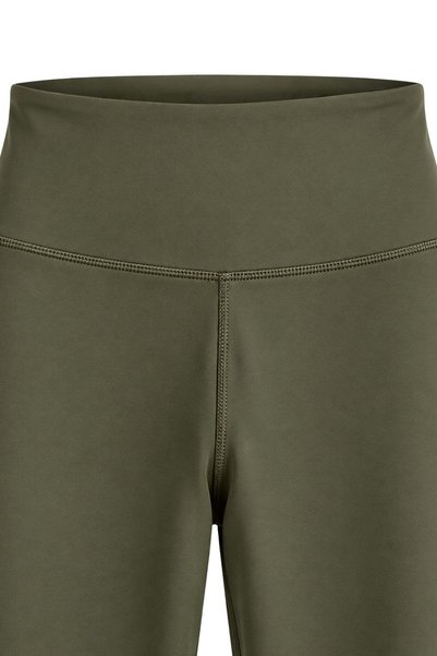 Vadon 1059 Women's High Waist Gathering Premium Basic Leggings Khaki