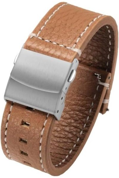 GENERAL Leather Straps Compatible with Huawei GT 6 Strap 46mm,Handmade Calfsk...