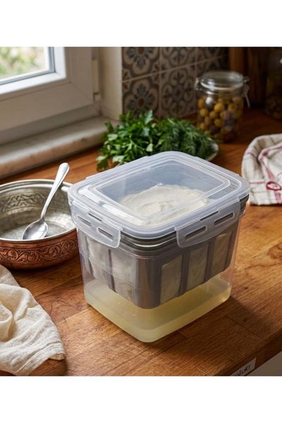 5DM 5 Litre Geniş Hacimli 2'si 1 Arada Yoğurt Süzme Aparatı ve Saklama Kabı, Sızdırmaz Kilitli Kapak