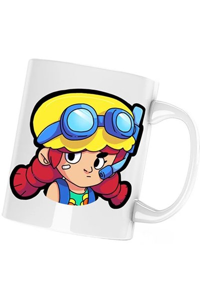 INOVATIX Cana Jessie Minecraft Brawl Stars, alba, 330 ml