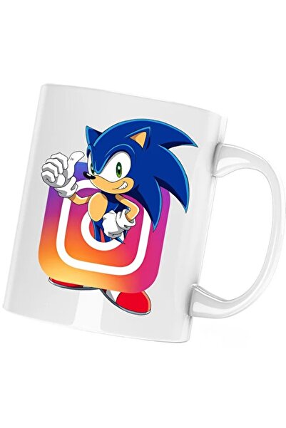 INOVATIX Cana Sonic the Hedgehog Instagram Insta Creator, albă, 330 ml