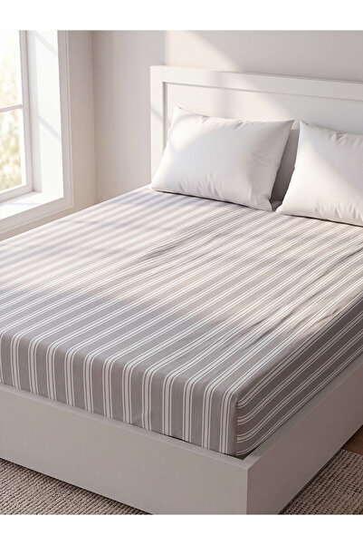 LC Waikiki Double Cotton Fitted Bed Sheet with Stretchy