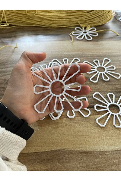 10 Adet Motif Kalıbı 7cm*7cm Dikiş Nakış Çanta Motif Kalıbı Rafya Kağıt İp Supla Örgü Çanta Motif Şablonu