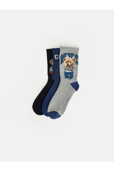 LC Waikiki Boys' low ankle socks, set of 3