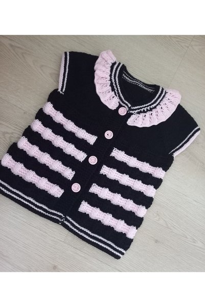 Generic Brand Hand Knitted Baby Girl & Child Vest 1 Year Old – Handmade Soft Yarn