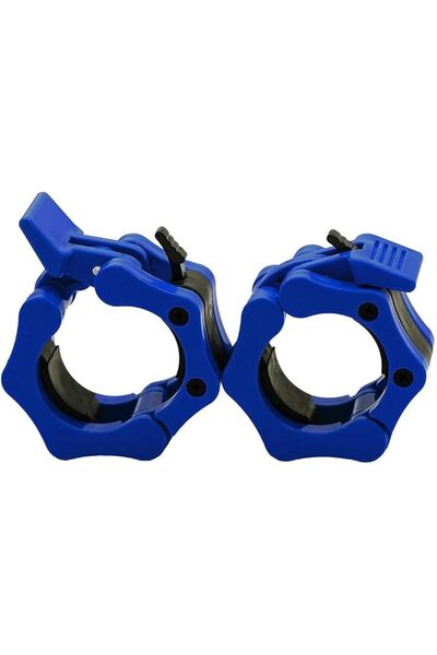 Arabest Olympic Barbell Clamps - Pair of 5cm Solid ABS Quick Release Locking ...
