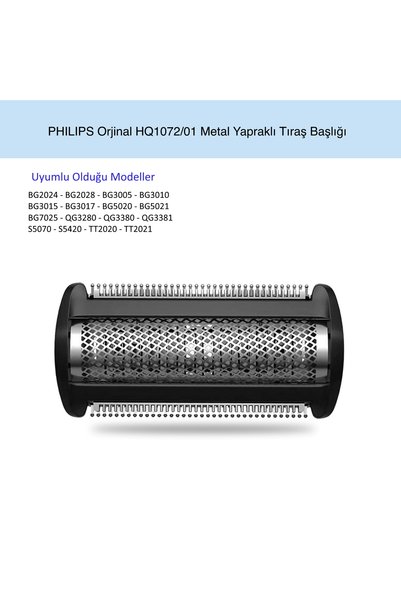 Philips Orjinal HQ1072/01 Metal Yapraklı Tıraş Başlığı