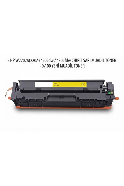 HP W2202A(220A) 4202dw / 4302fdw CHIPLİ SARI MUADİL TONER