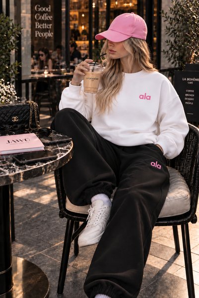 JAWÜ FASHION Ala Printed Cotton Oversize Premium Shardonlu Sweet-Sweatpants S...