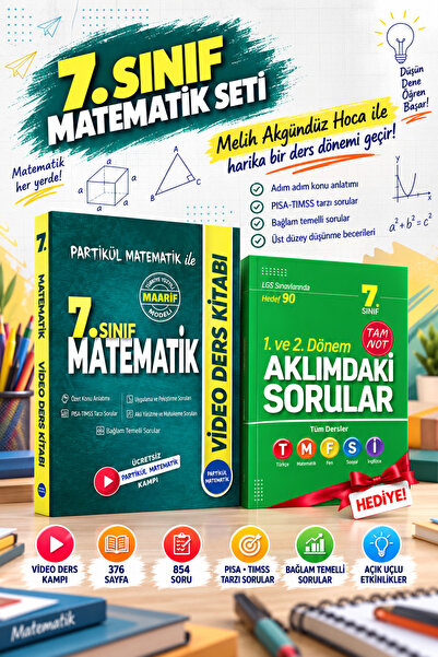 Partikül Matematik 7. Sınıf Matematik Video Ders Kitabı Kampı Melih Akgündüz ...