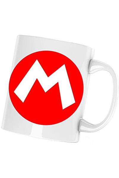 INOVATIX Cana Super Mario Bros Logo M Roșu, alb, 330 ml