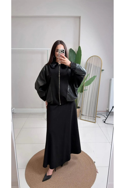 Ceremony 619 Steel Knitted Skirt Black