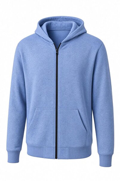 Oksit Moxy Unisex Φούτερ με φερμουάρ και κουκούλα, από ύφασμα δύο κλωστών, άν...