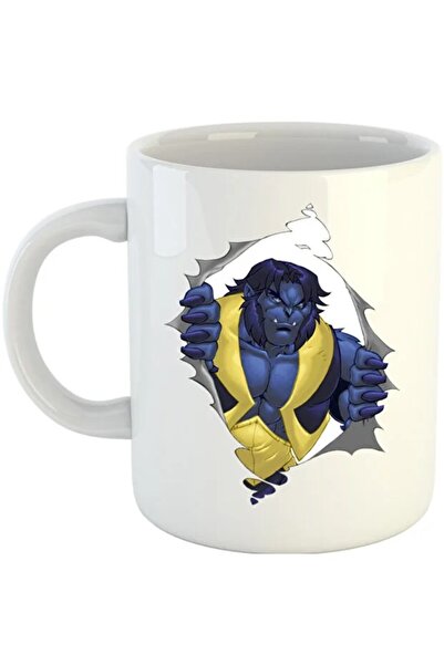 INOVATIX Cana X-men Monster Rip Supereroi Puternici din Desene Animate, albă,...