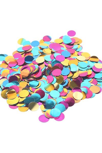 Shuxy Round Sequins Multi-Color Confetti Throwing Confetti 20mm/0.8in Metalli...