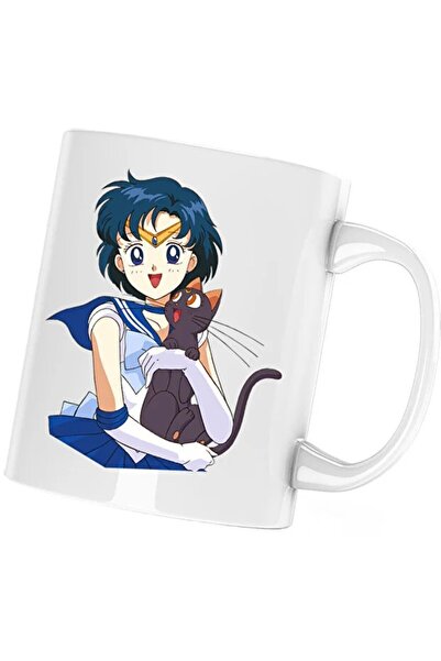 INOVATIX Cana Sailor Moon Mercur Luna Happy Vibe, alba, 330 ml