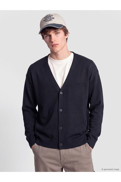 LC Waikiki Men's Standard Fit V-Neck Cardigan